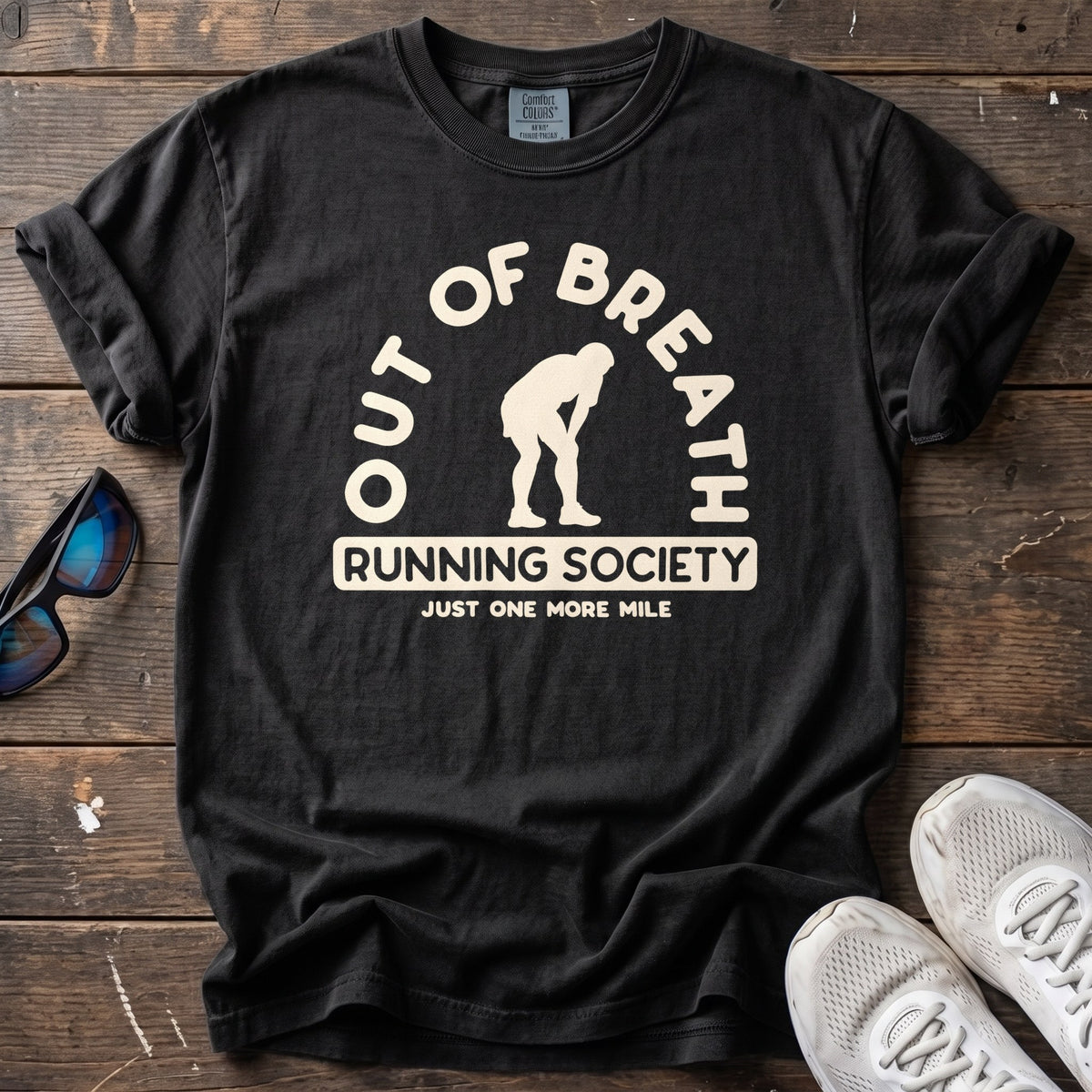 Out of Breath Society Tee — Black