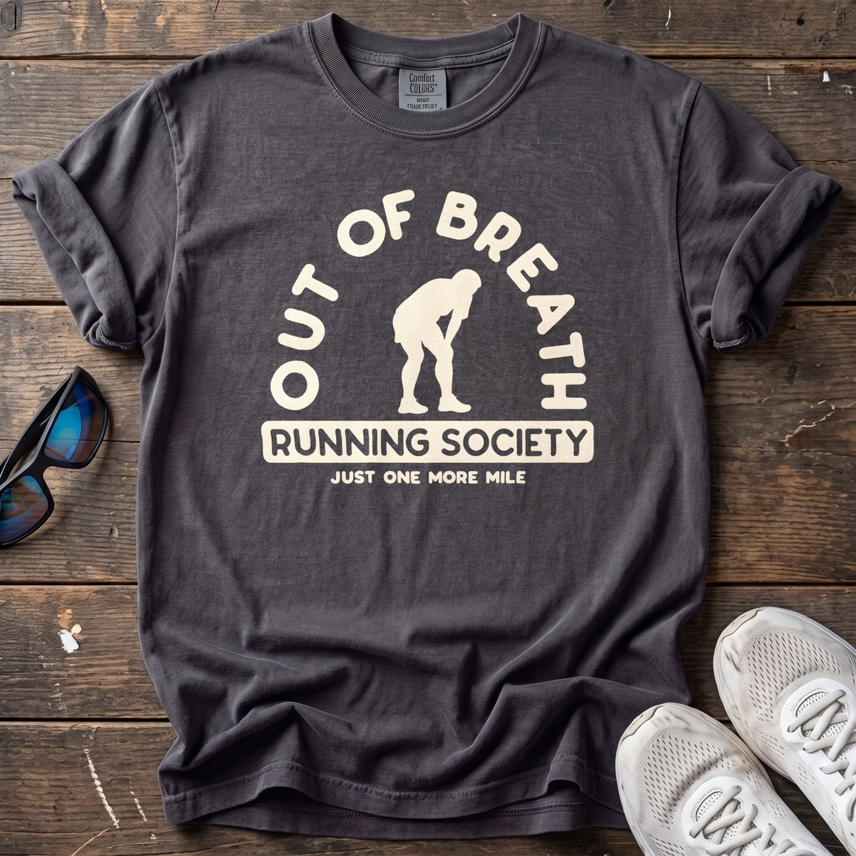 Out of Breath Society Tee — Graphite