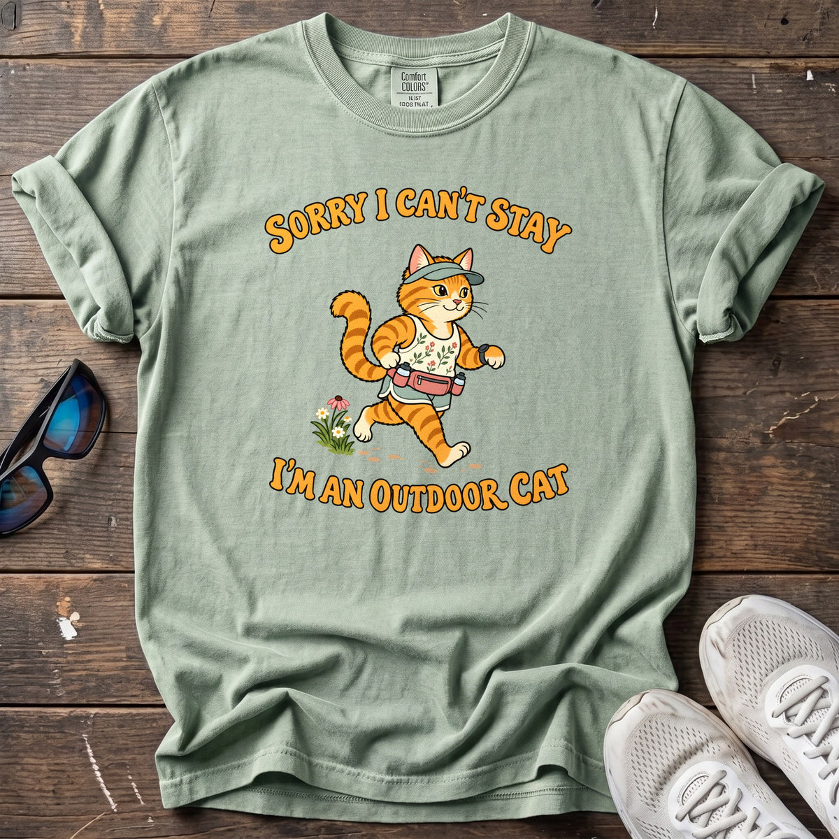 Outdoor Cat Tee — Bay