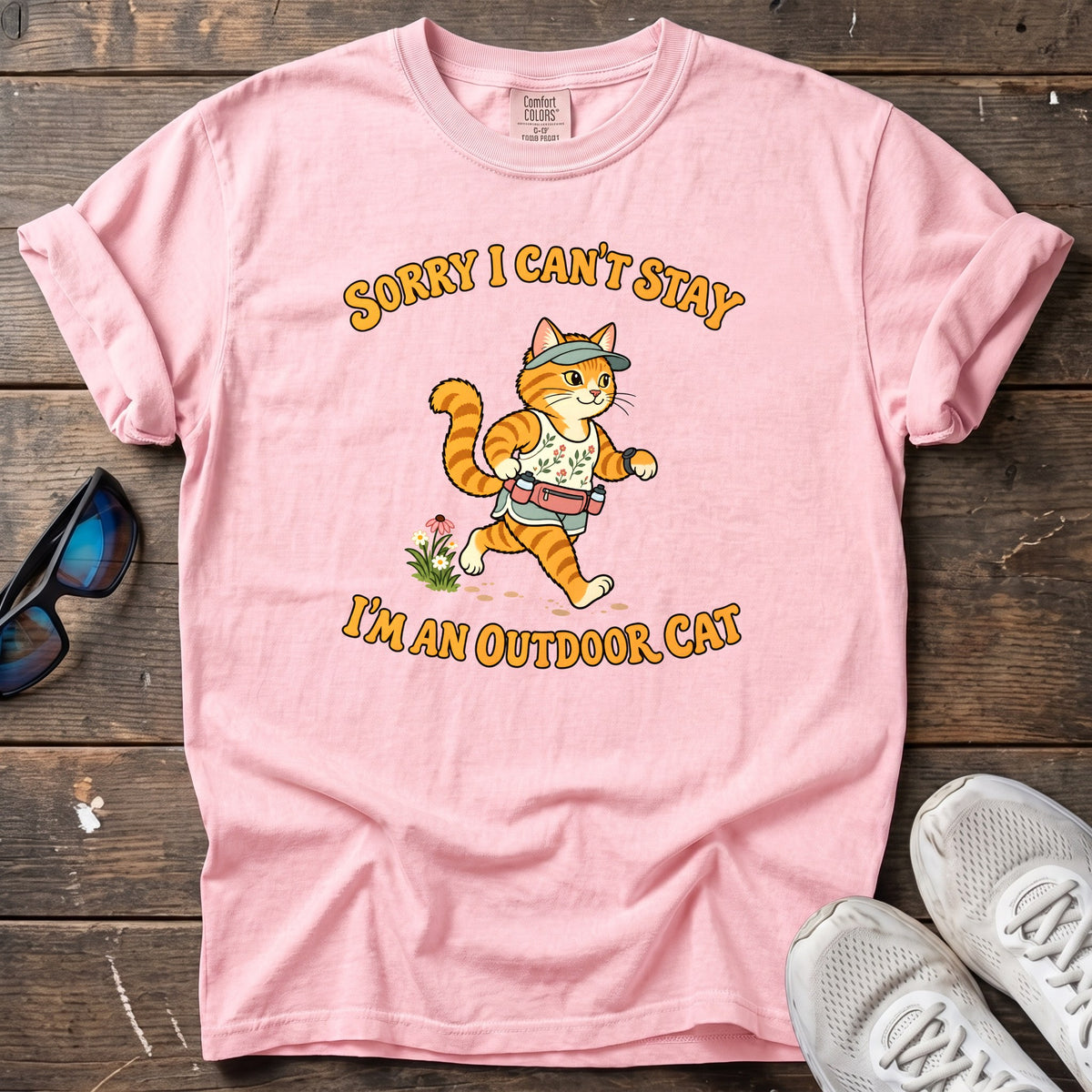 Outdoor Cat Tee — Blossom