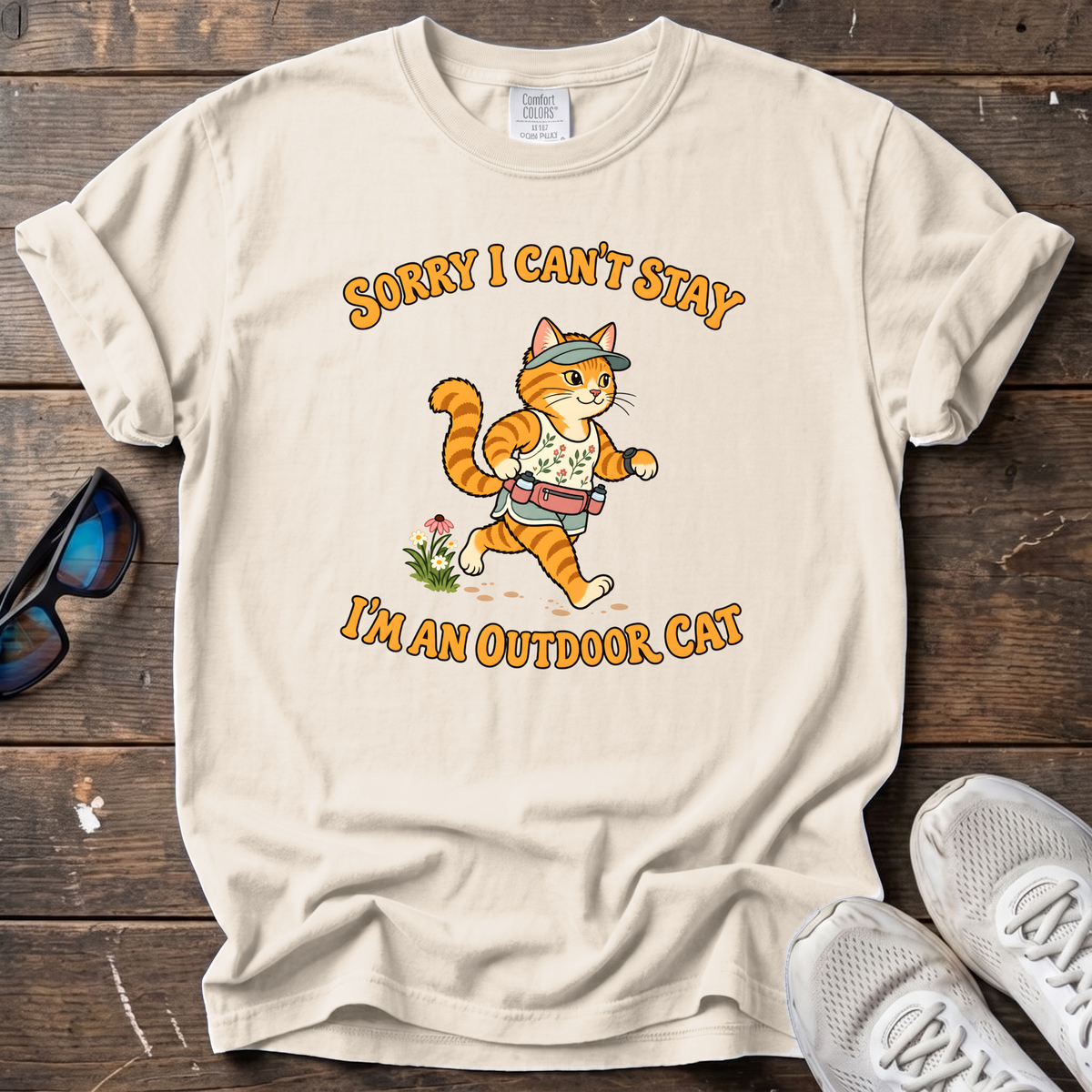 Outdoor Cat Tee — Ivory