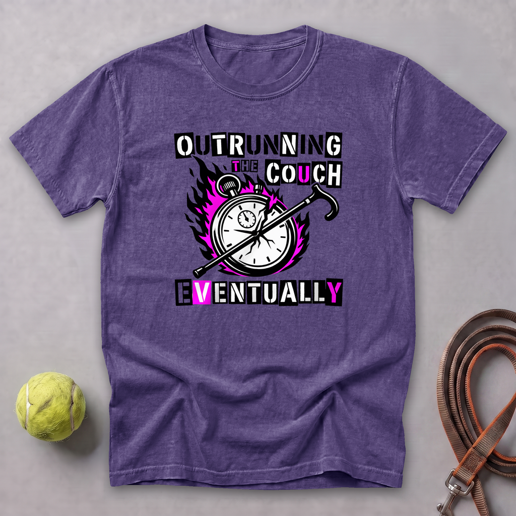 Outrunning the Couch Tee — Grape