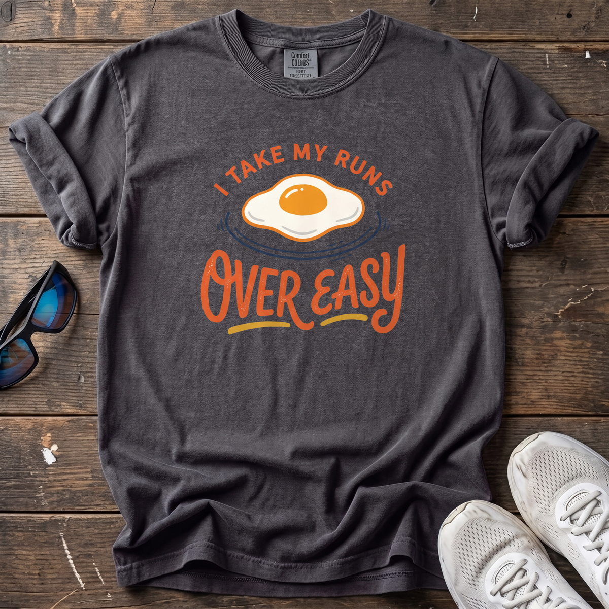Over Easy Tee — Graphite