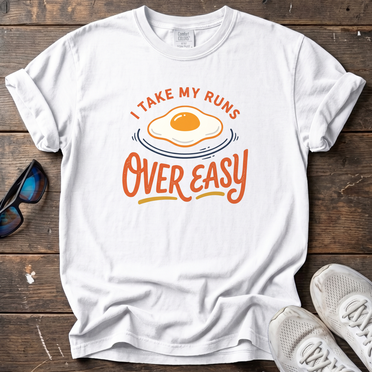 Over Easy Tee — White