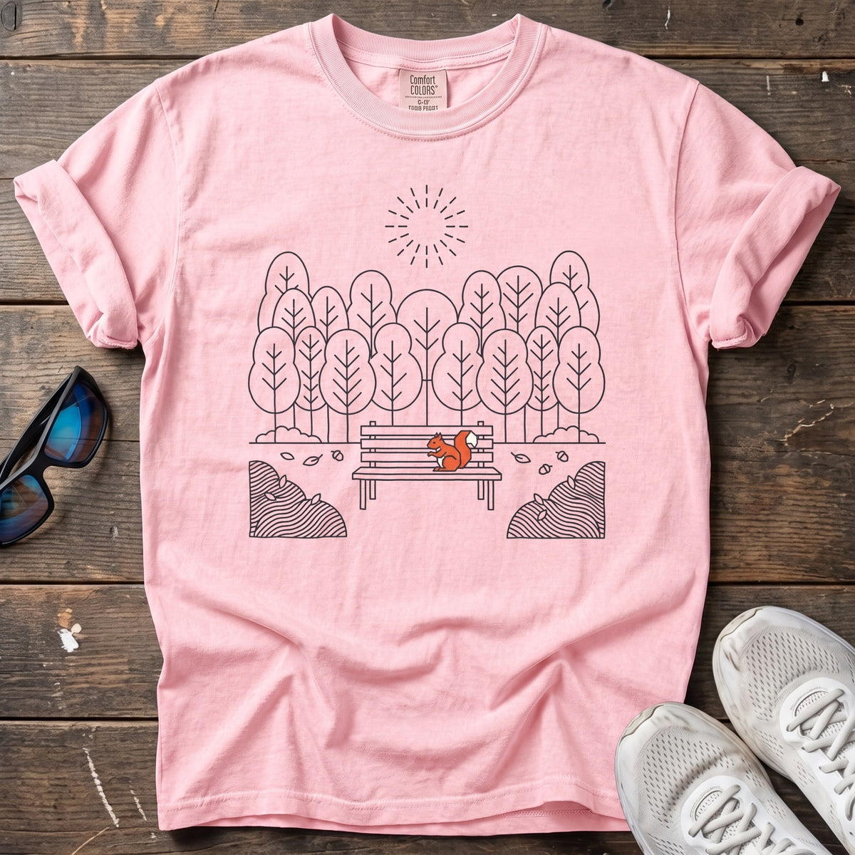Park Sunrise Tee — Blossom