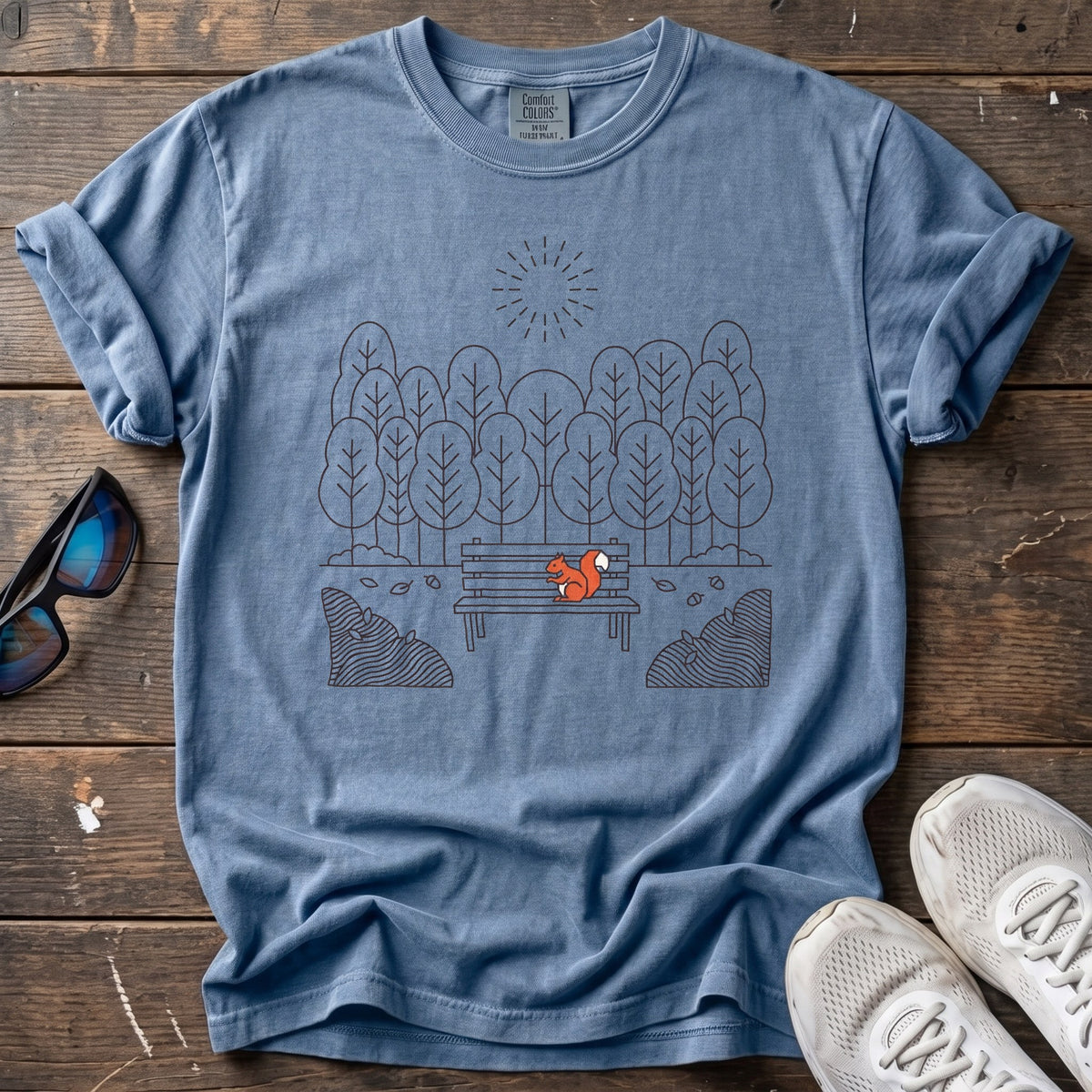 Park Sunrise Tee — Blue Jean