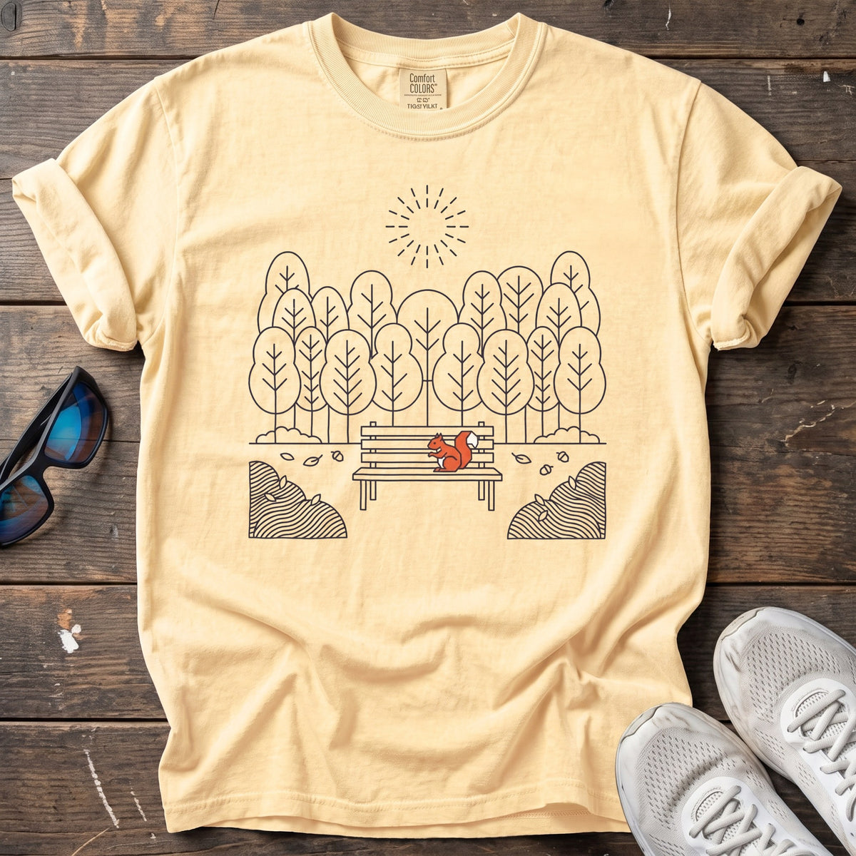 Park Sunrise Tee — Butter