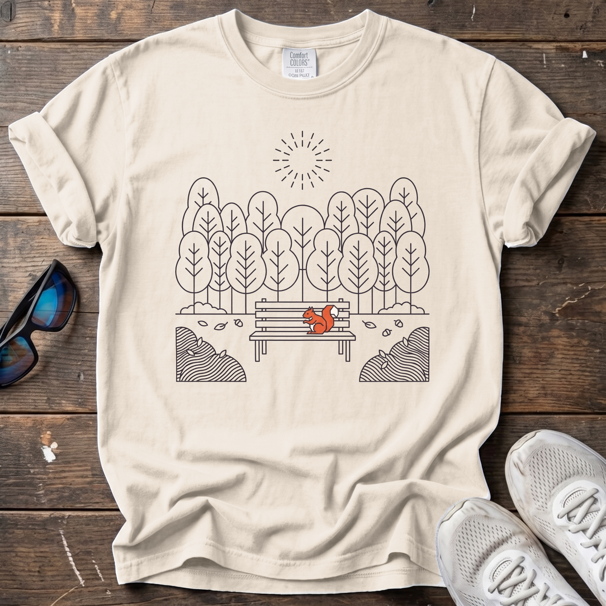 Park Sunrise Tee — Ivory