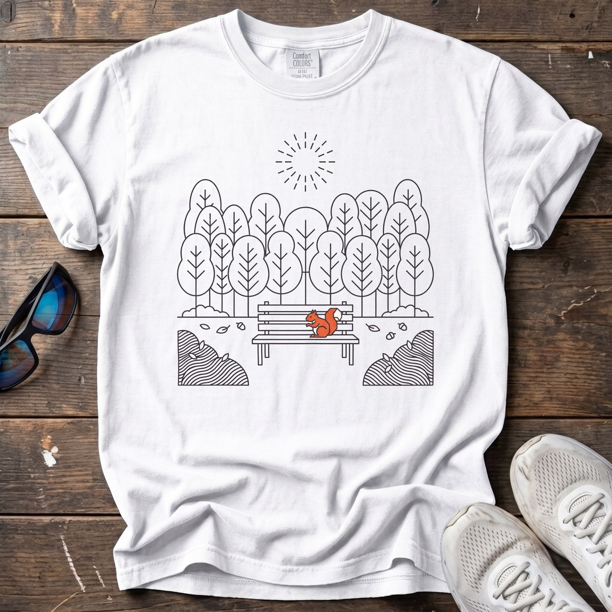 Park Sunrise Tee — White