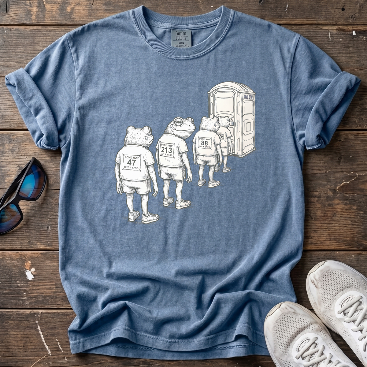 Pre-Race Ritual Tee — Blue Jean