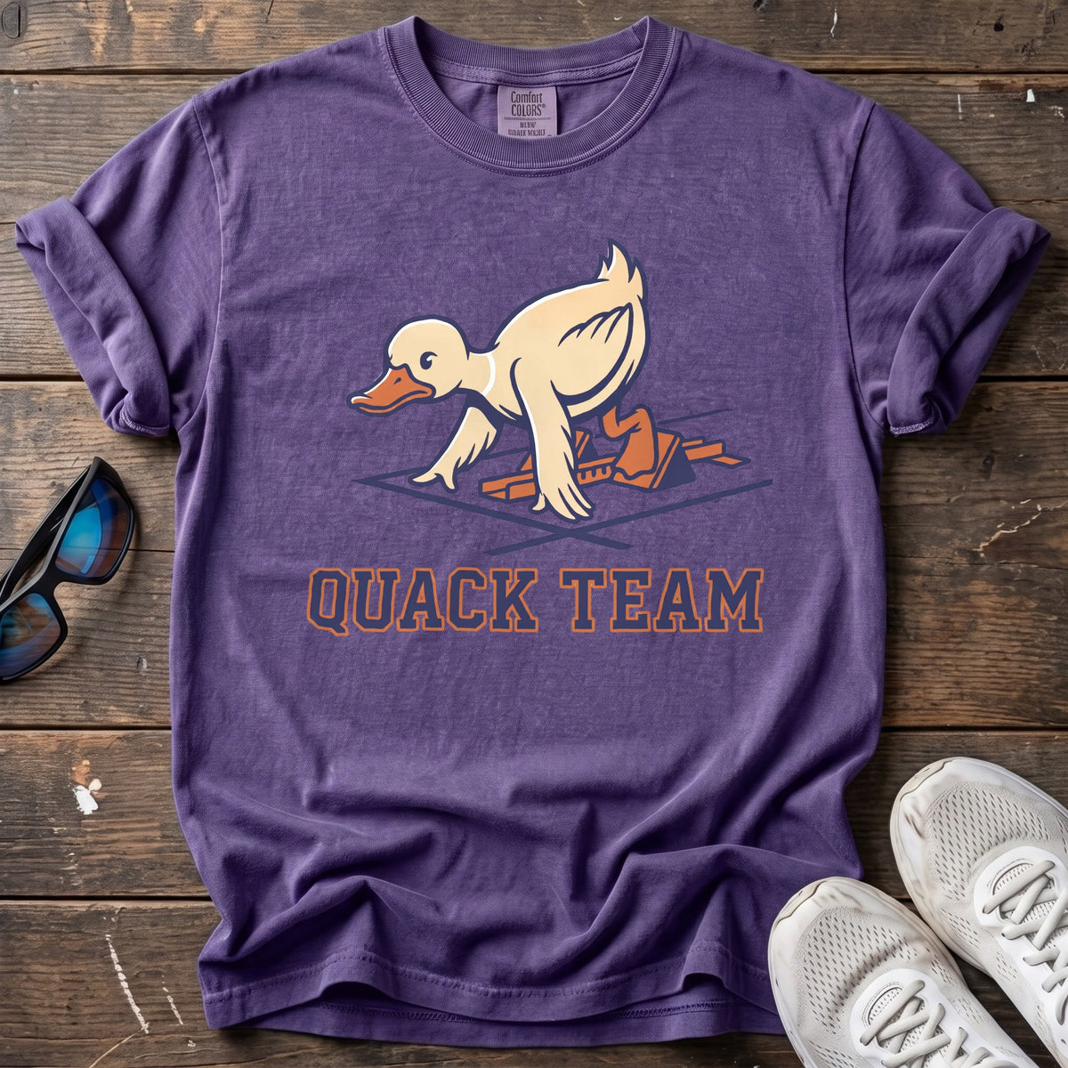 Quack Team Tee — Grape