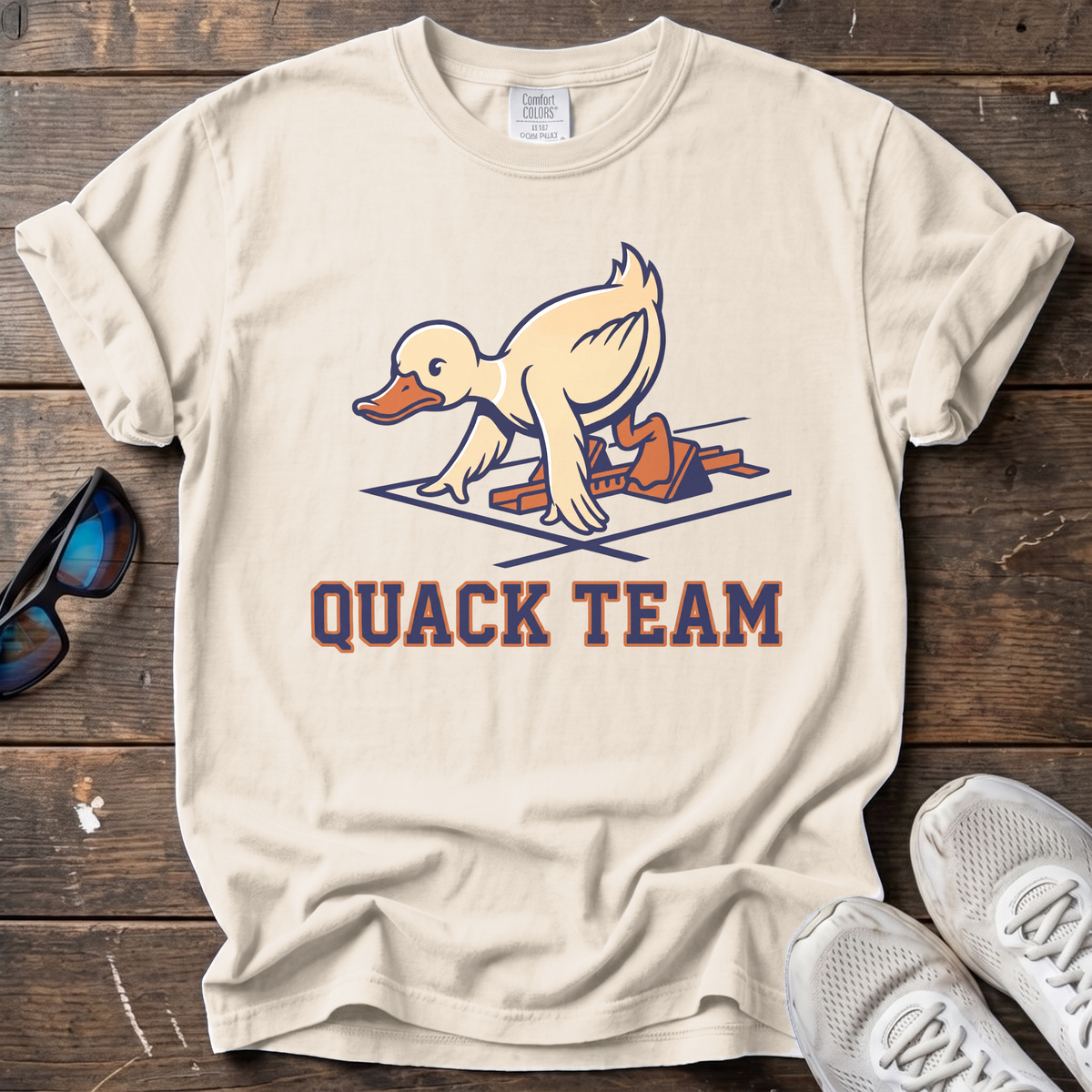 Quack Team Tee — Ivory