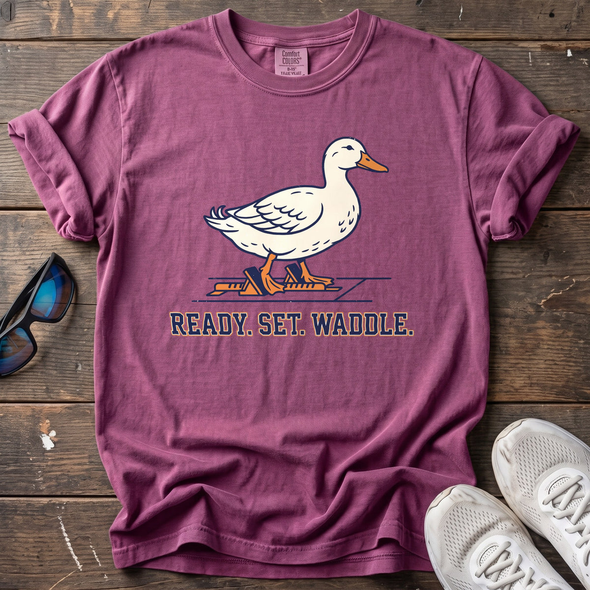 Ready Set Waddle Tee — Berry