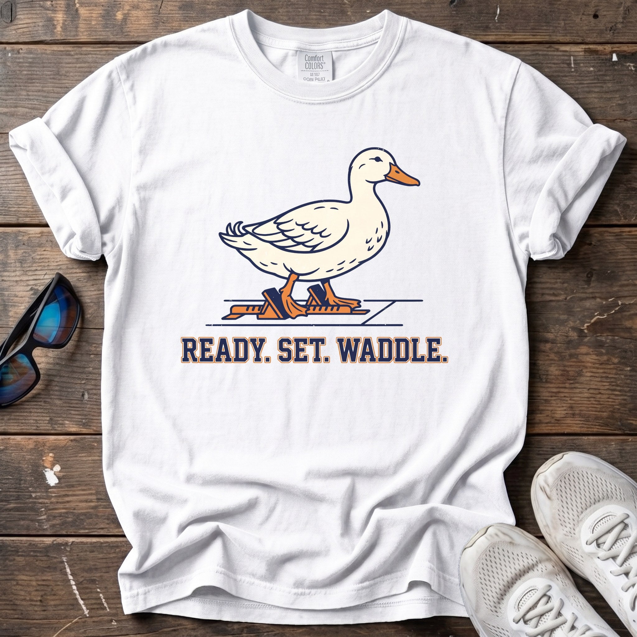 Ready Set Waddle Tee — White