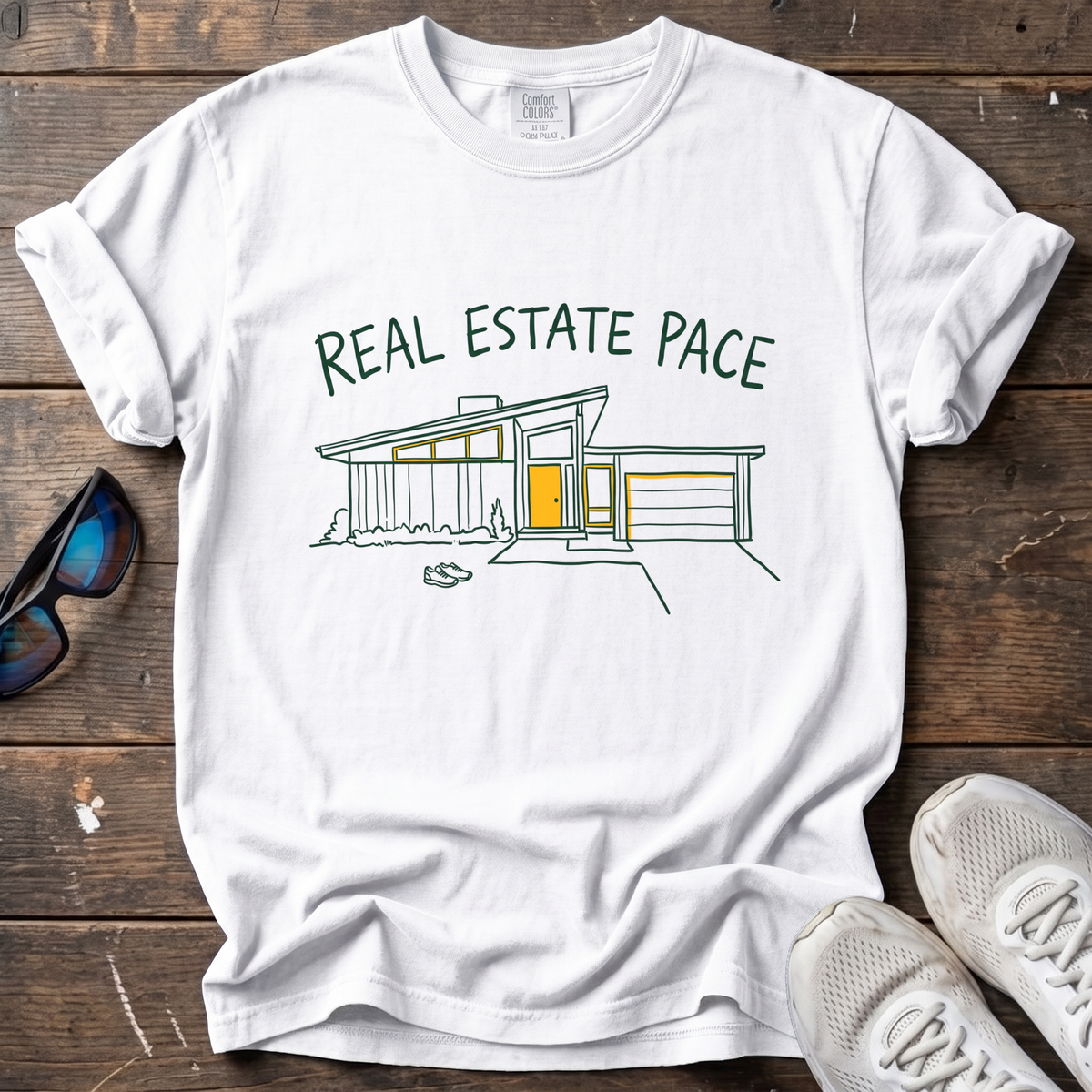 Real Estate Pace Tee — White
