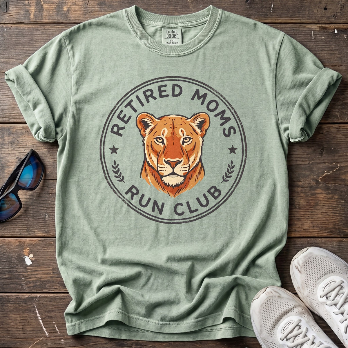 Retired Moms Run Club Tee — Bay
