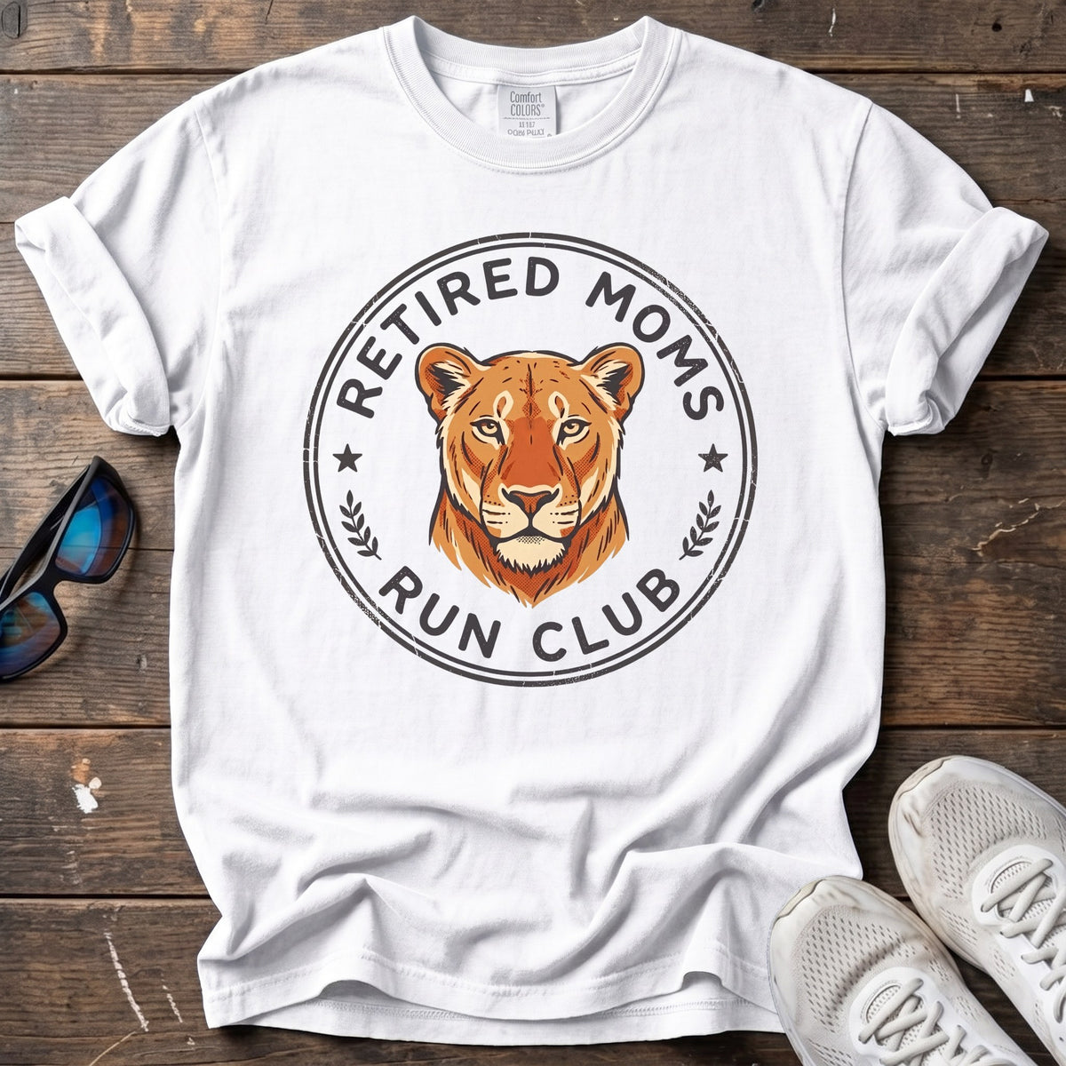 Retired Moms Run Club Tee — White