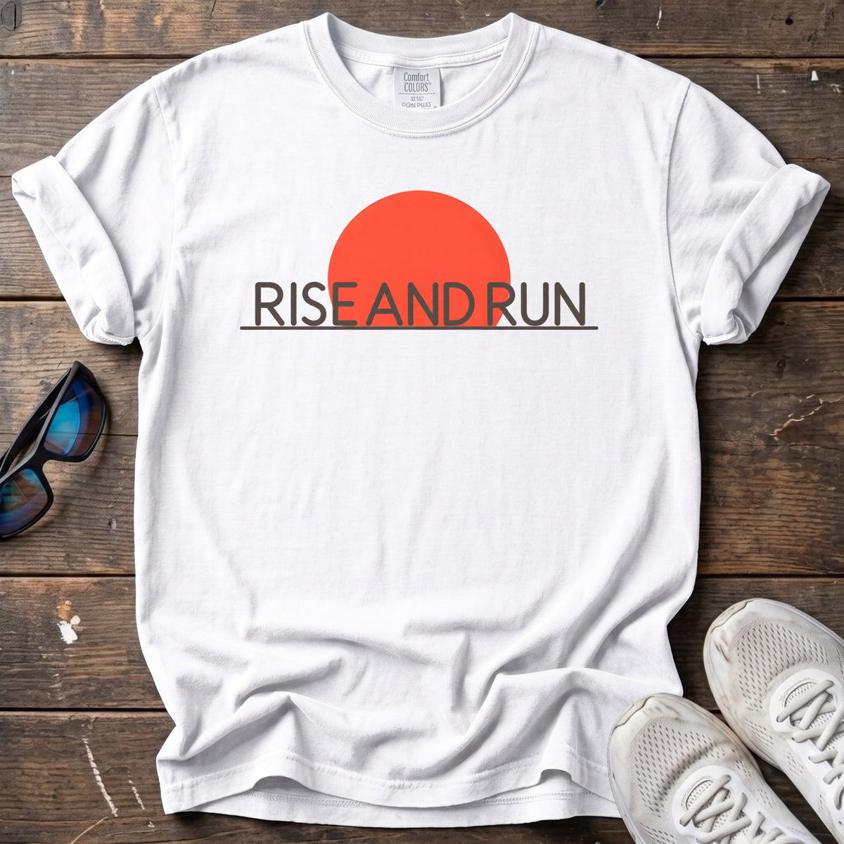 Rise and Run Tee — White