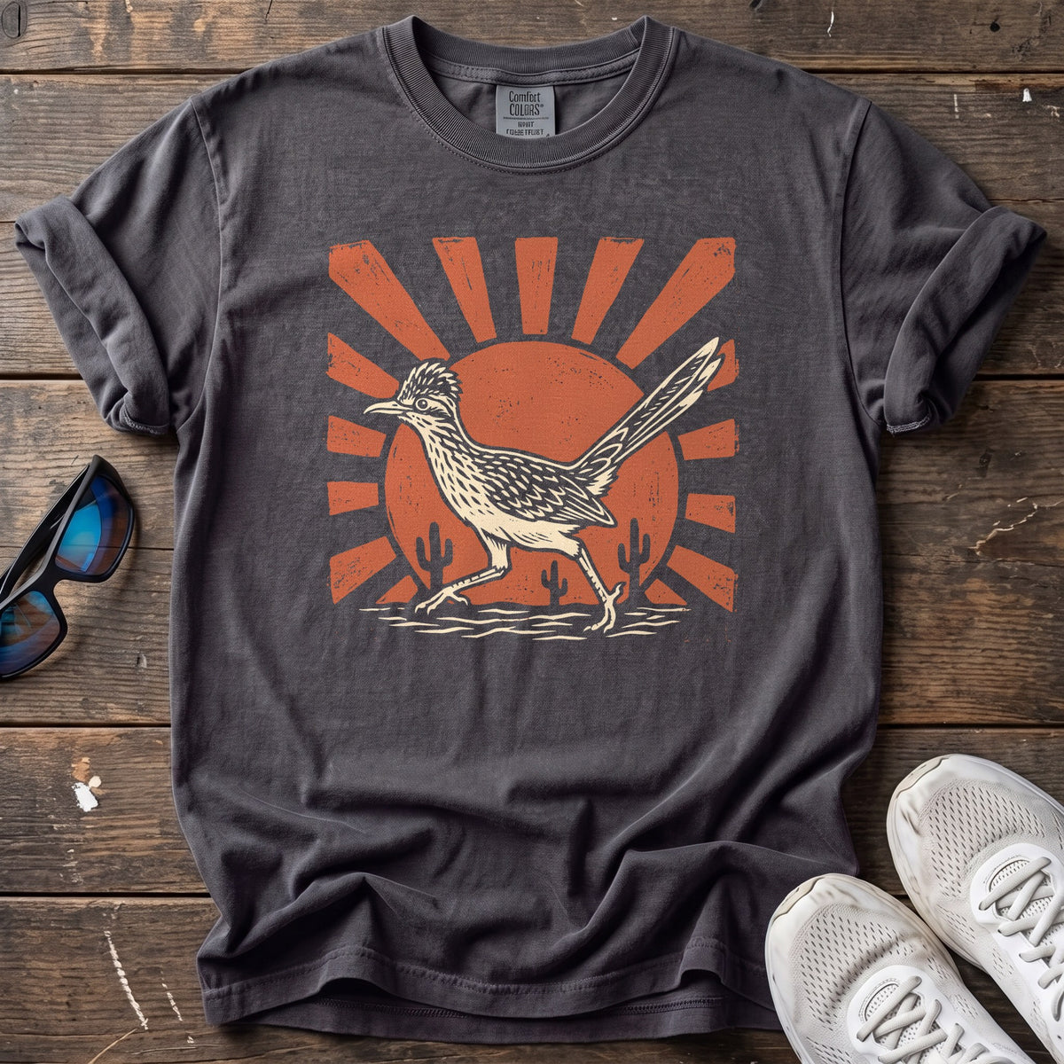 Road Runner Sunburst Tee — Graphite