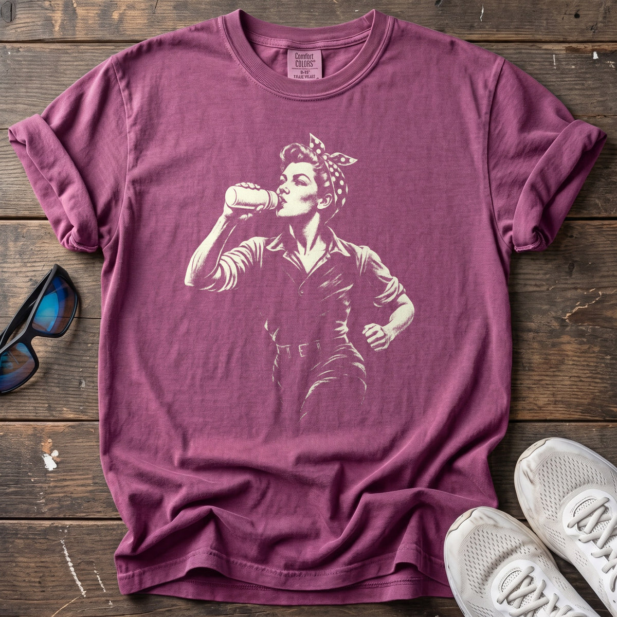 Rosie the Runner Tee — Berry