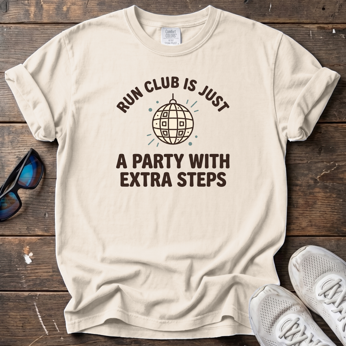 Run Club Is a Disco Tee — Ivory