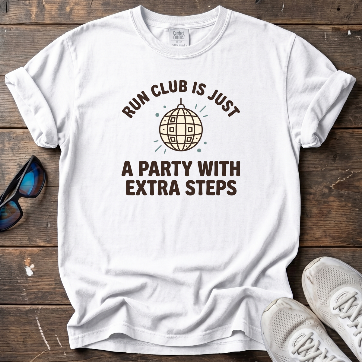 Run Club Is a Disco Tee — White