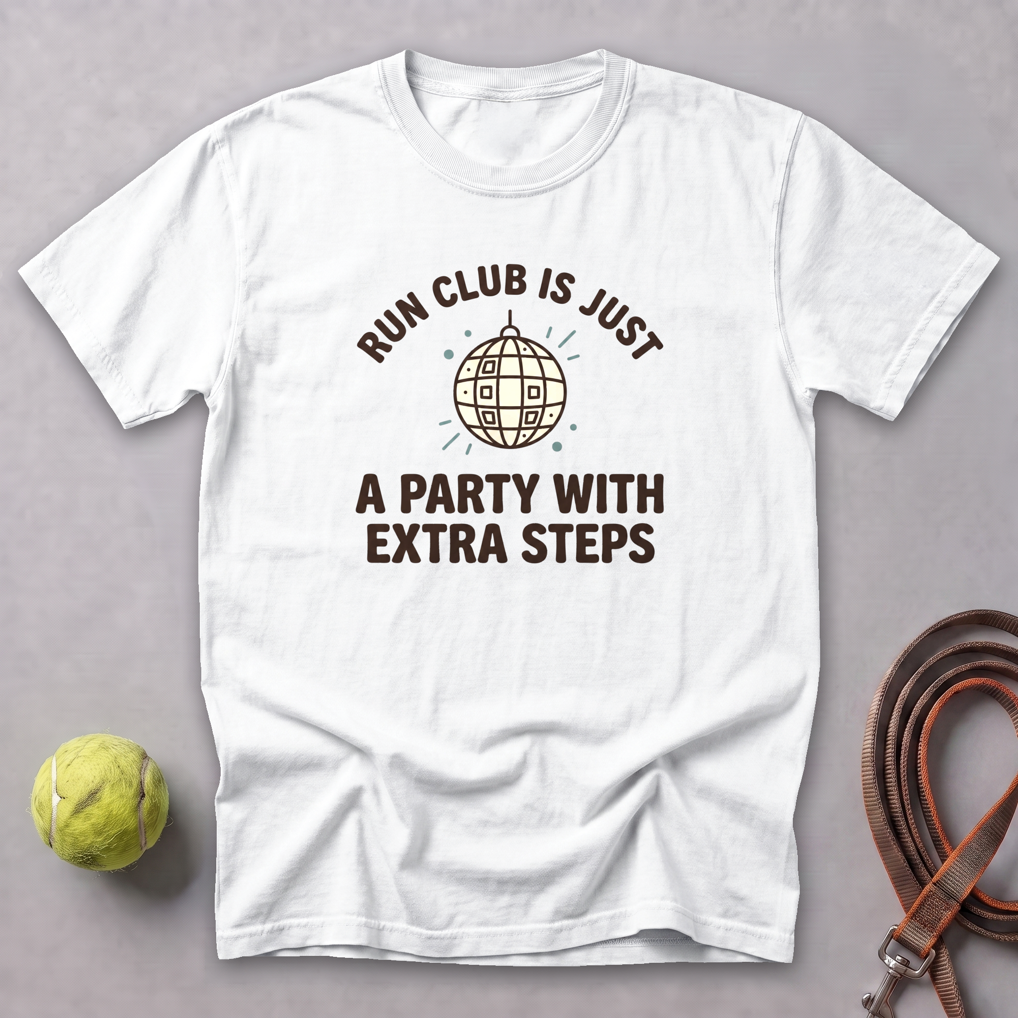 Run Club Is a Disco Tee — White