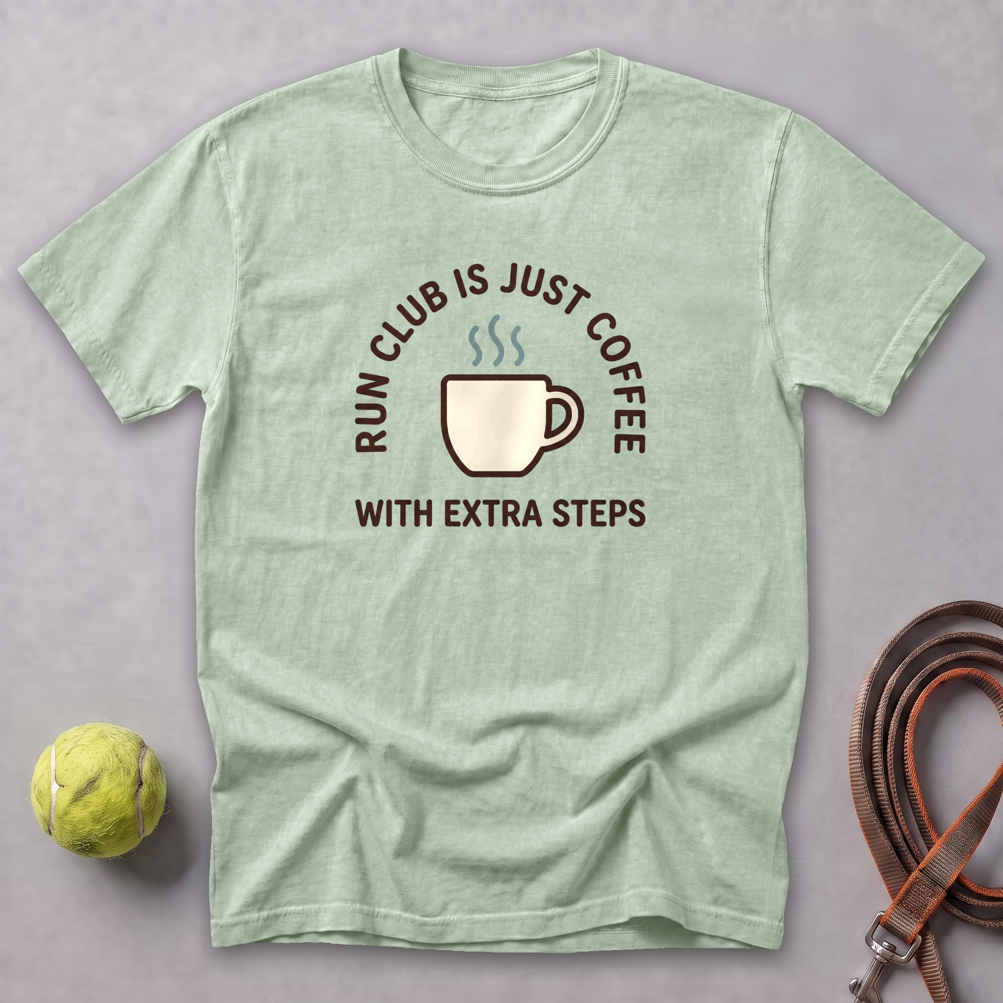 Run Club Is Just Coffee Too Tee — Bay