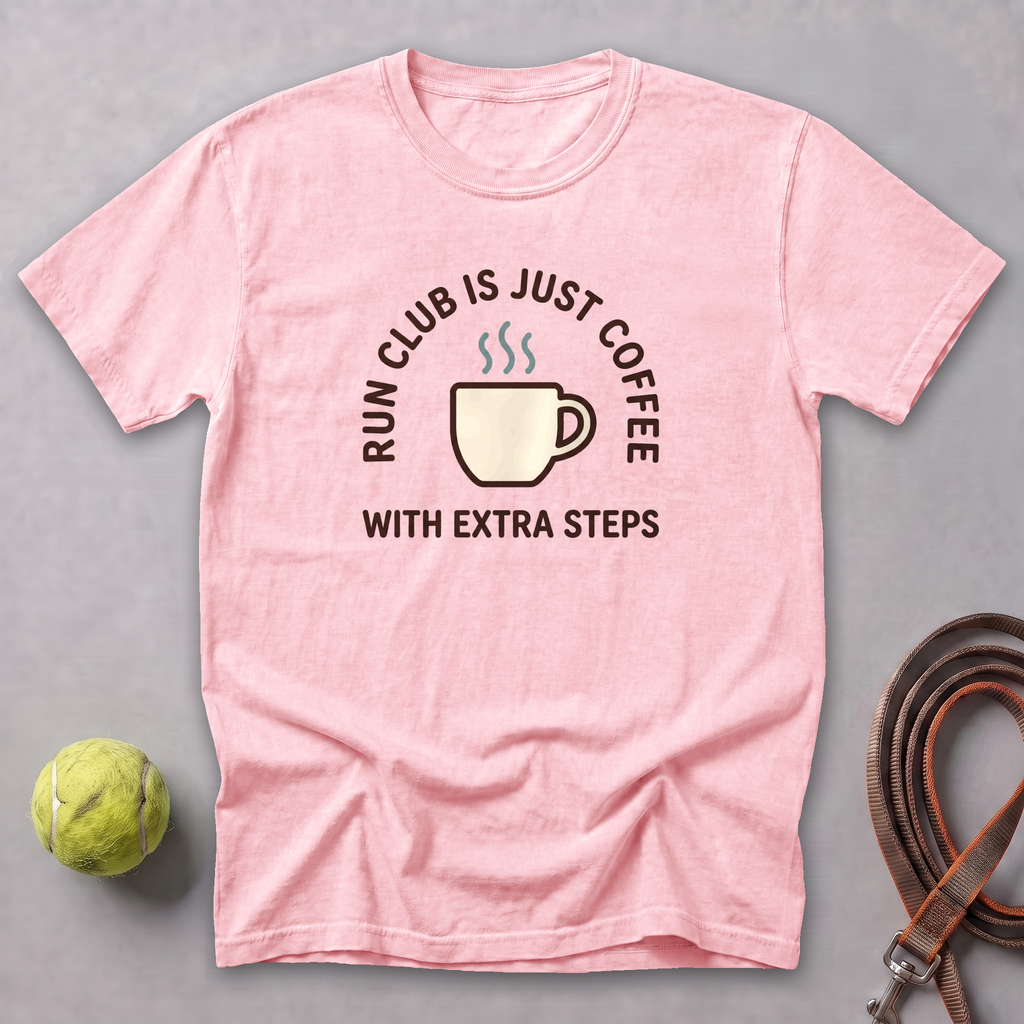 Run Club Is Just Coffee Too Tee — Blossom