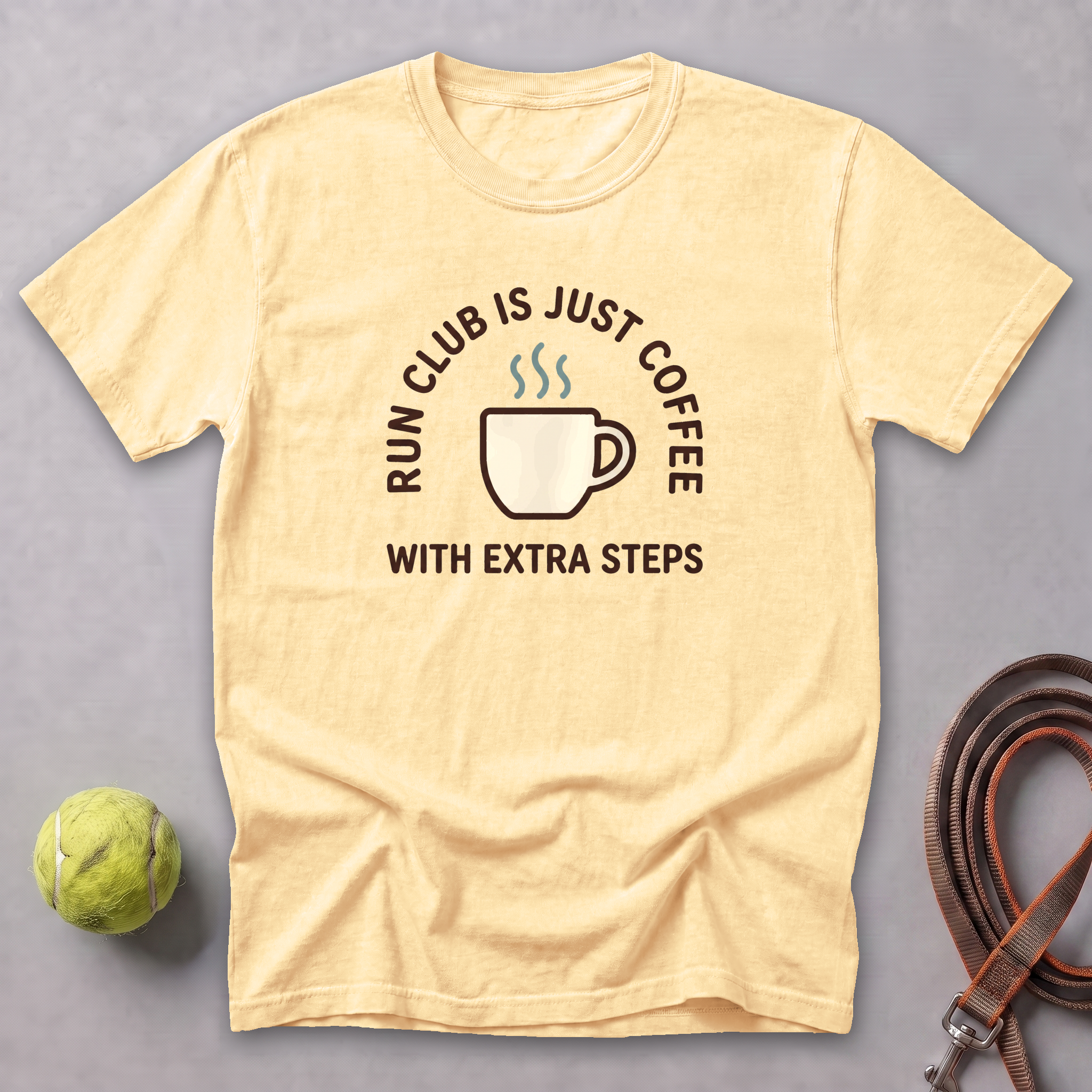 Run Club Is Just Coffee Too Tee — Butter