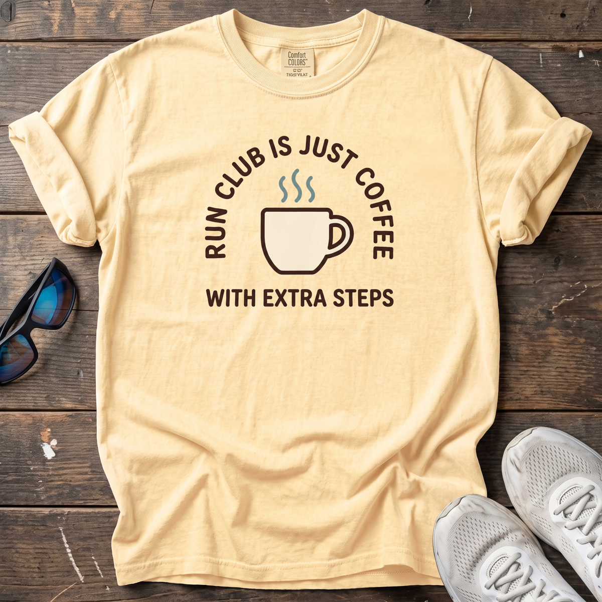 Run Club Is Just Coffee Too Tee — Butter