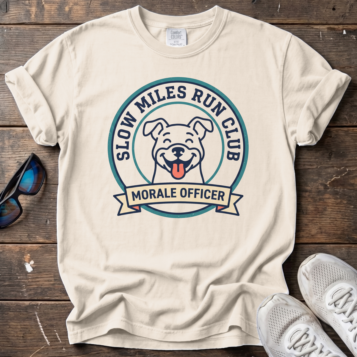 Run Club Morale Officer Tee — Ivory