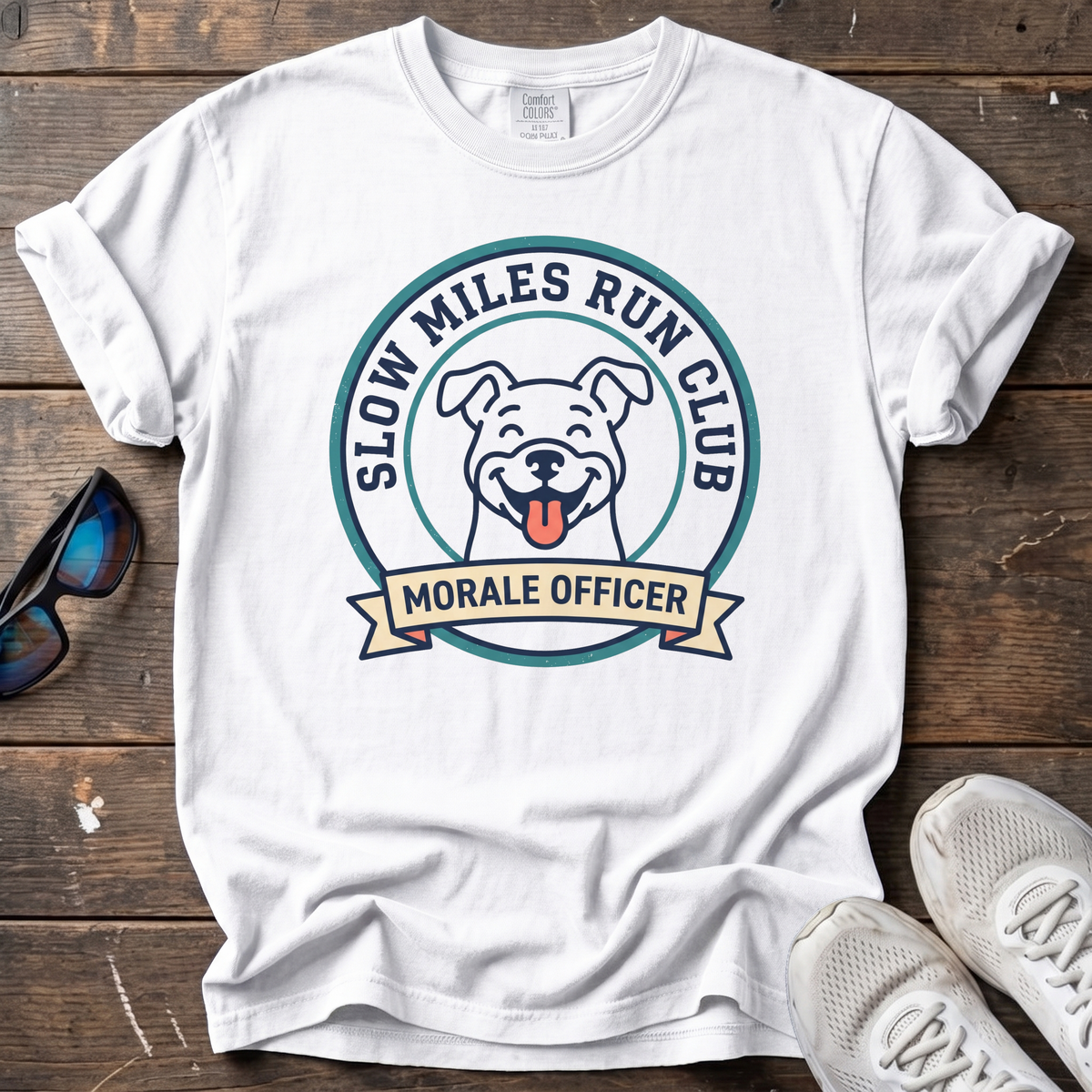 Run Club Morale Officer Tee — White