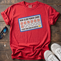 Run Club Punch Card Tee — Red