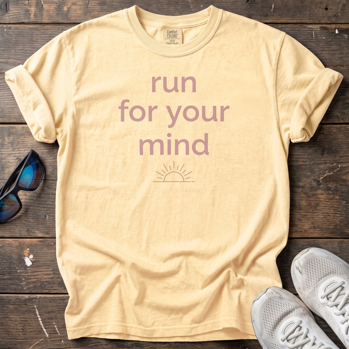 Run for your Mind Sunrise Tee — Butter