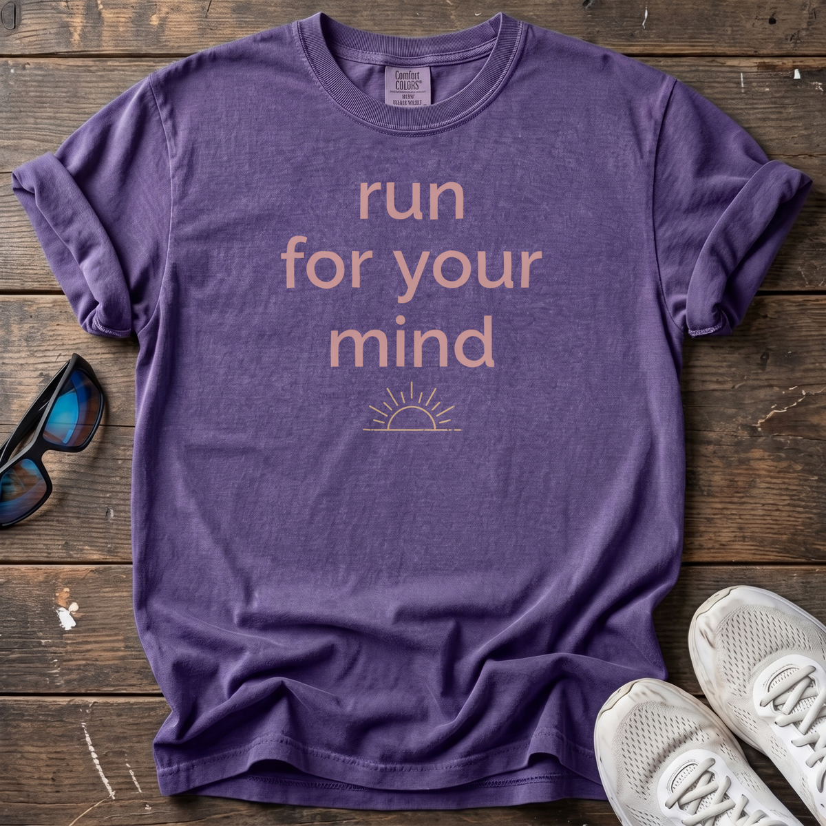 Run for your Mind Sunrise Tee — Grape