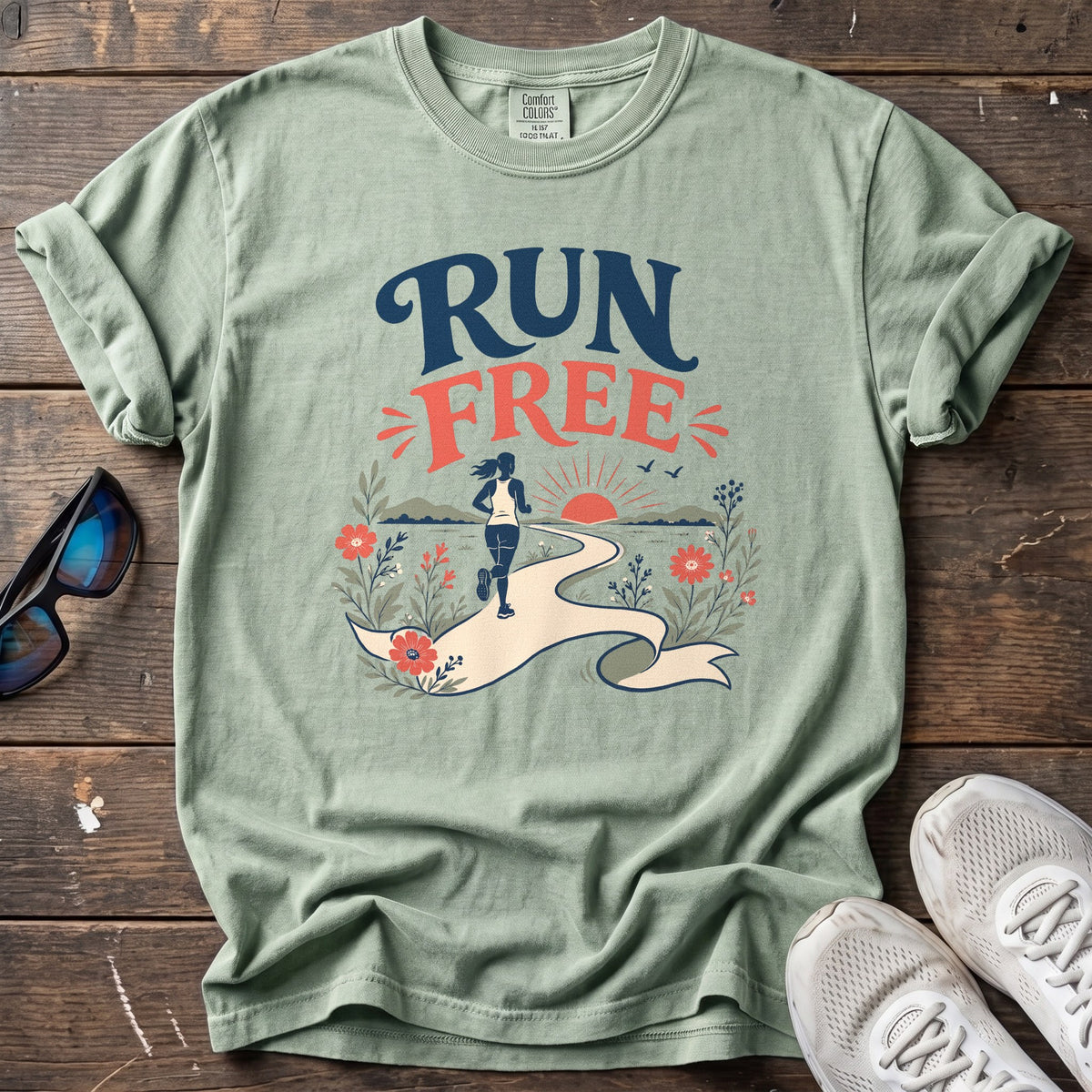 Run Free Tee — Bay