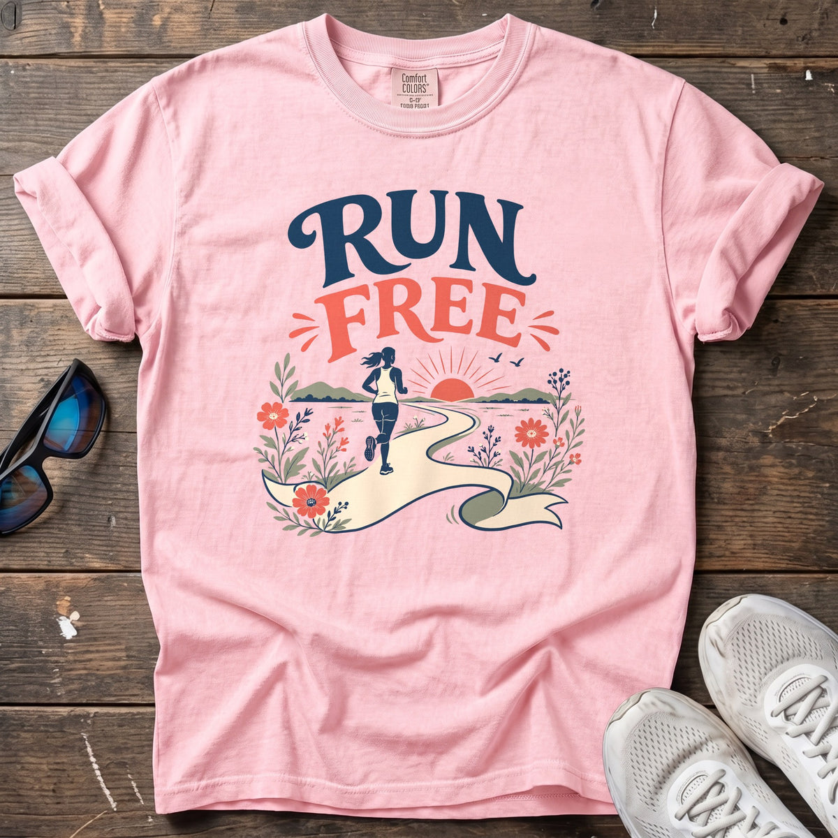 Run Free Tee — Blossom