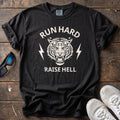 Run Hard Raise Hell Tee — Black