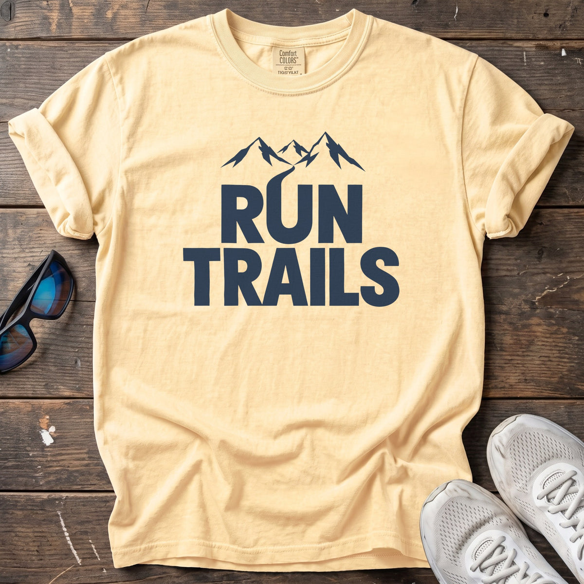 Run Trails Tee — Butter
