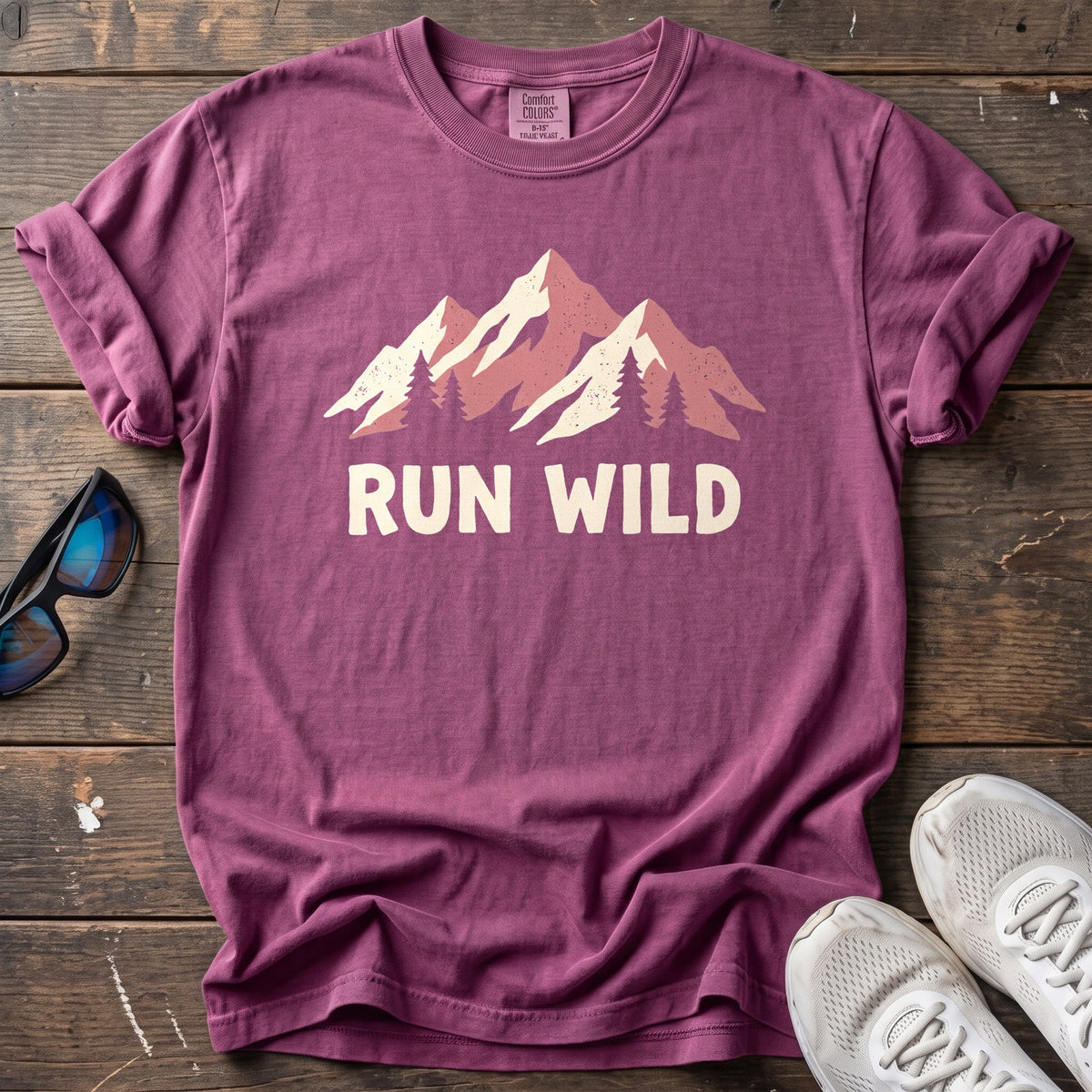 Run Wild Tee — Berry
