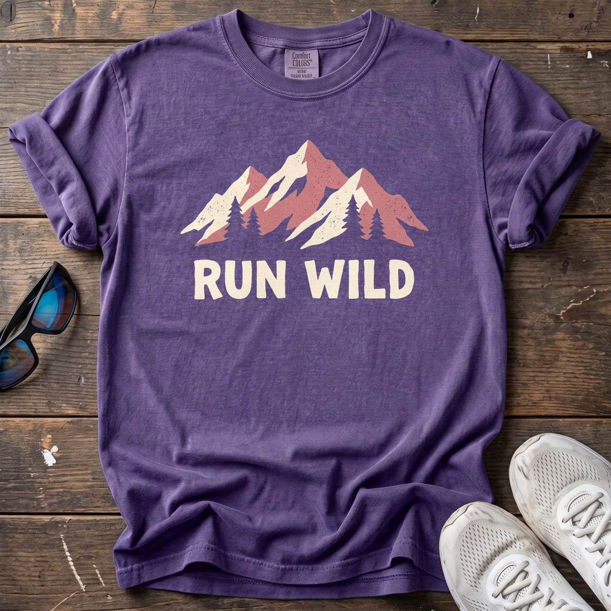 Run Wild Tee — Grape
