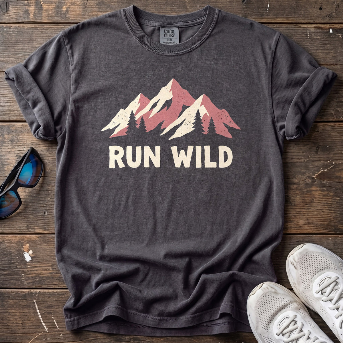 Run Wild Tee — Graphite