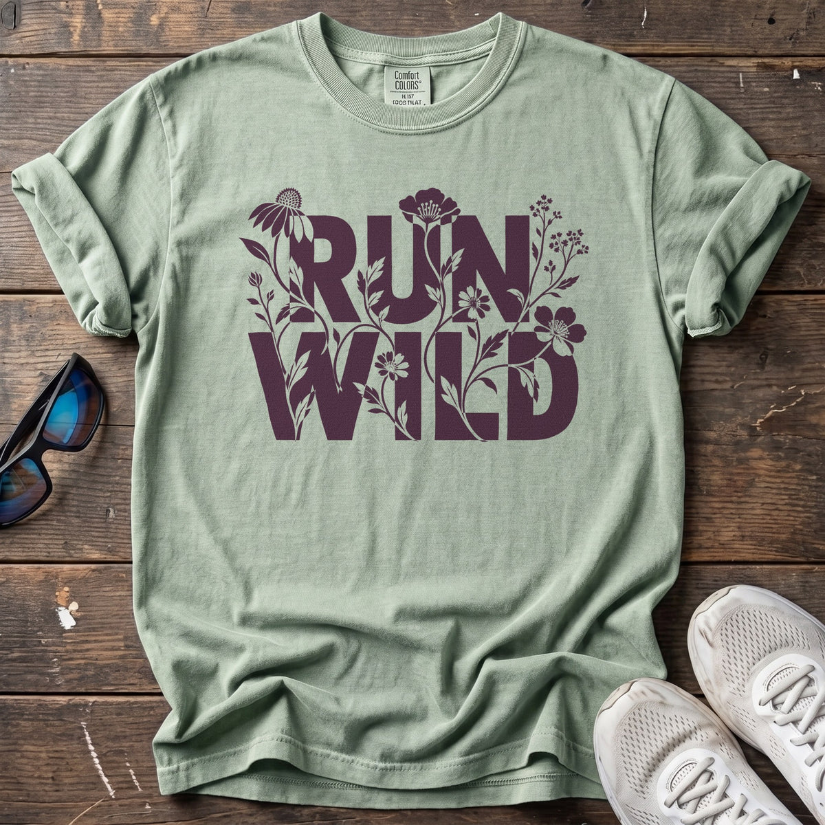 Run Wildflower Tee — Bay