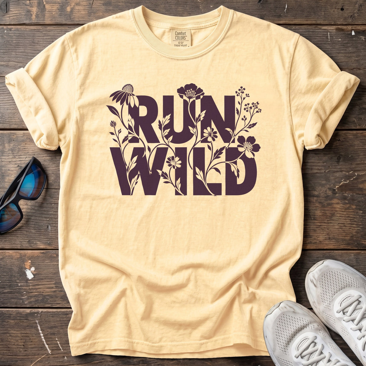 Run Wildflower Tee — Butter