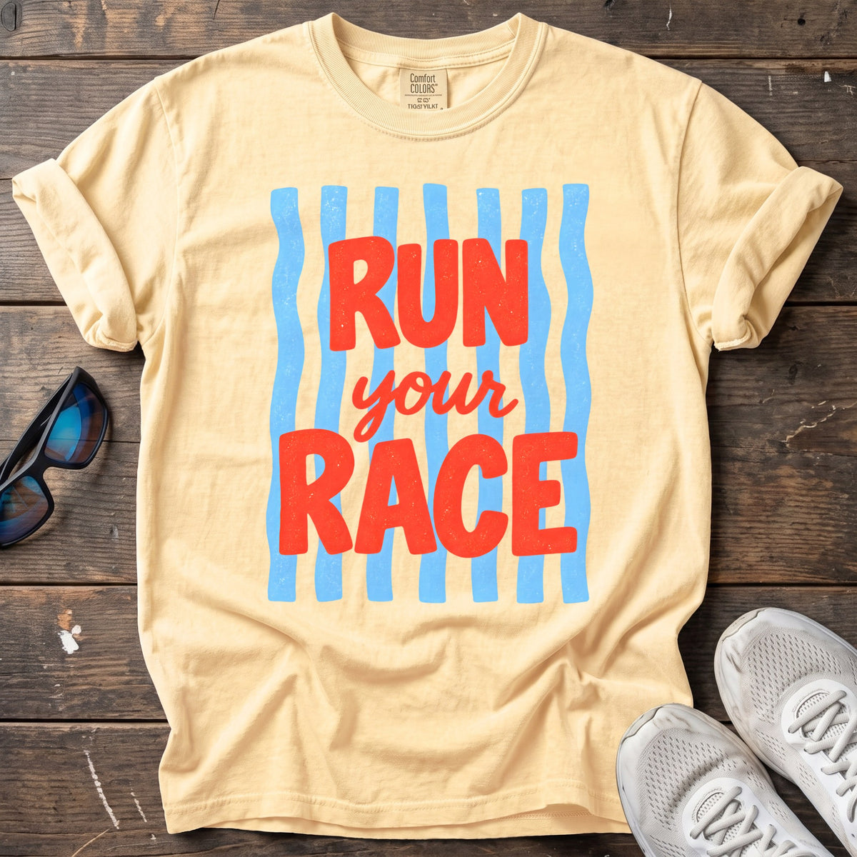 Run Your Race Tee — Butter