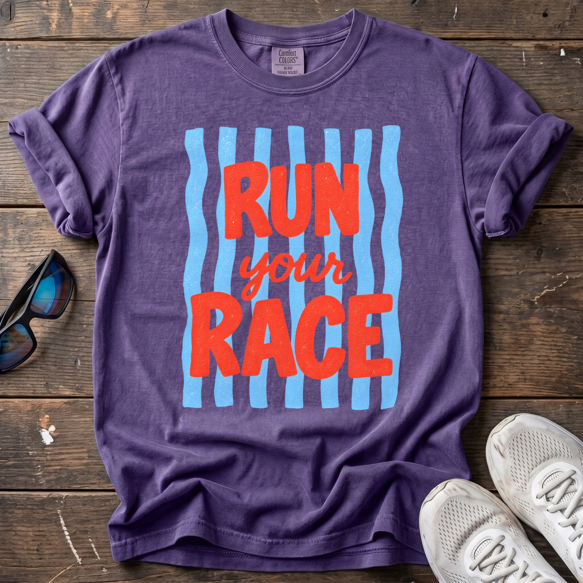 Run Your Race Tee — Grape