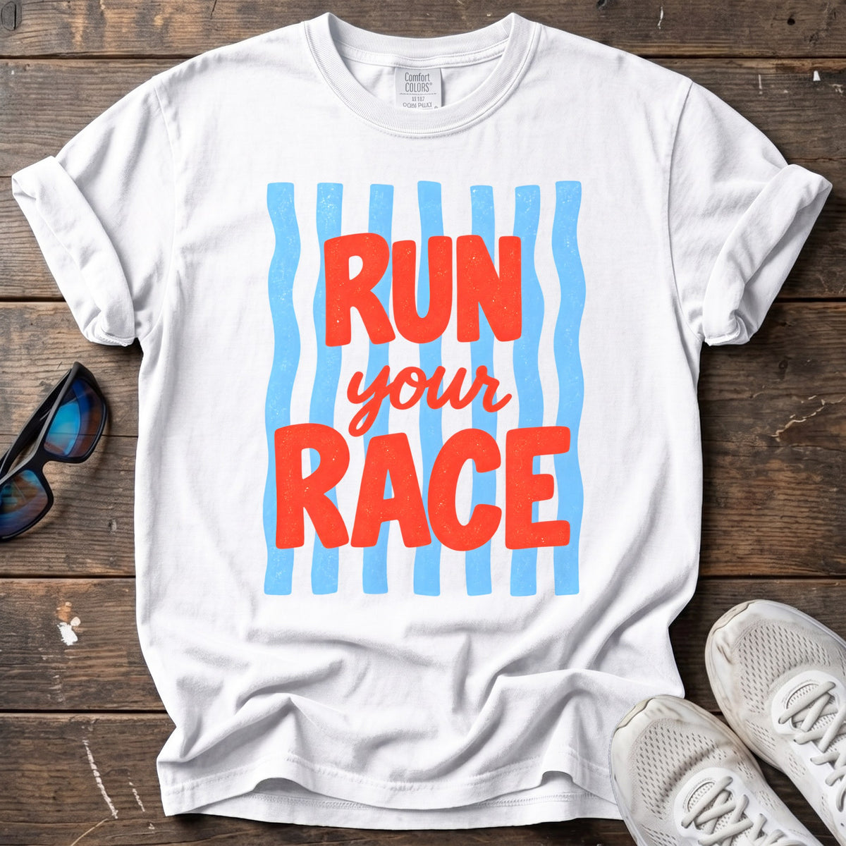 Run Your Race Tee — White