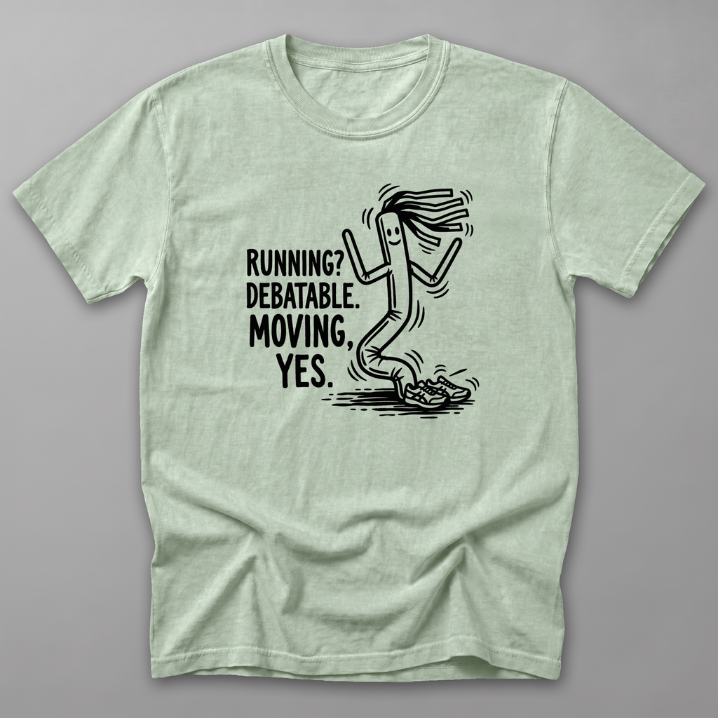 Running Debatable Tube Man Tee — Bay