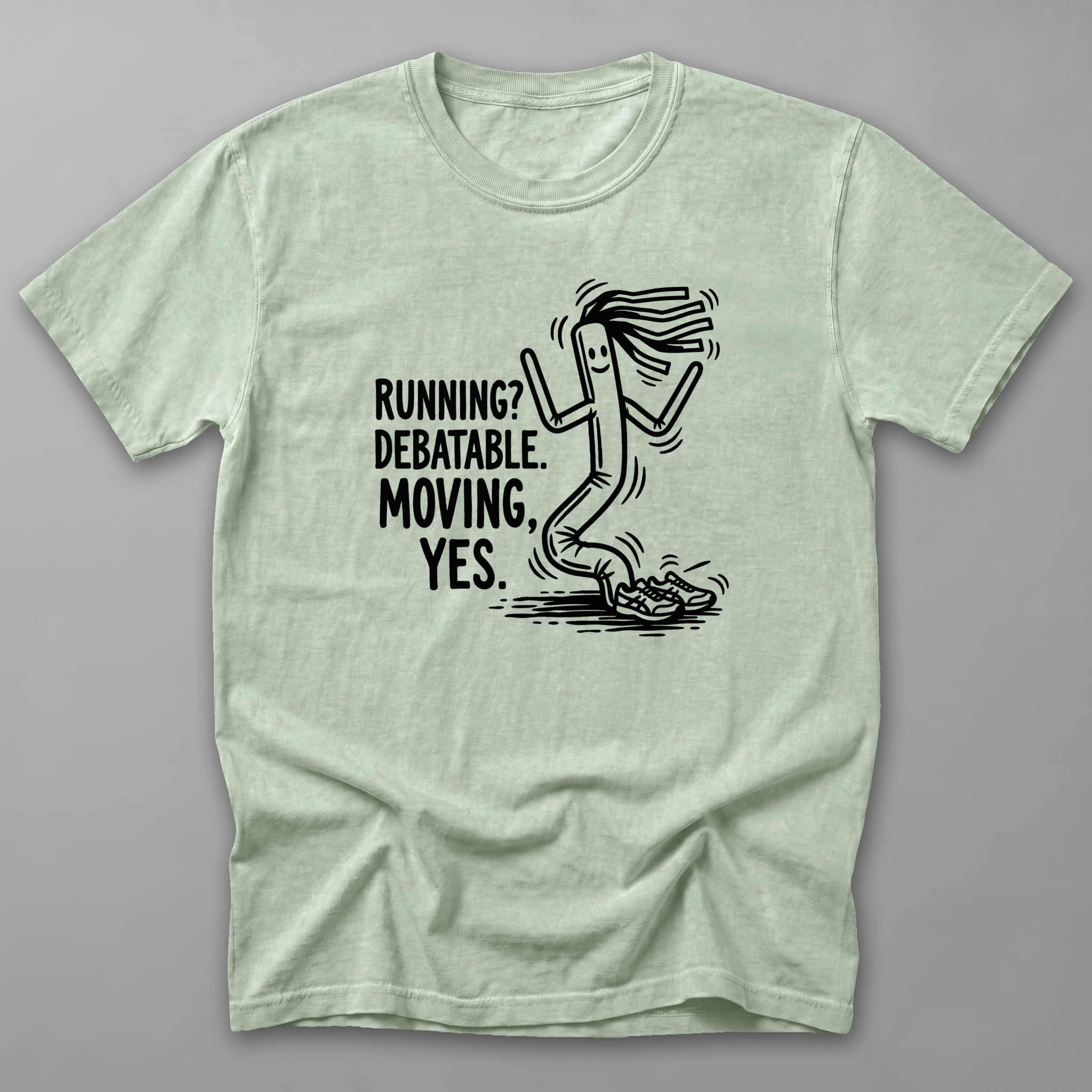Running Debatable Tube Man Tee — Bay